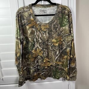 Magellan Outdoors "Hunt Gear" Long Sleeve T-Shirt Women's XXL Realtree Camo